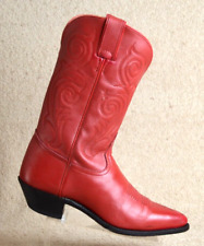 Botas femininas Tony Lama couro 8 B cowboy faroeste vermelhas comprar usado  Enviando para Brazil