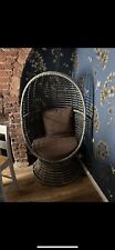 Rattan swivel chair for sale  AYLESFORD