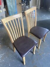 beech dining chairs for sale  BRIGG
