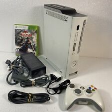 Pacote de sistema Microsoft Xbox 360 120GB console branco com controle e jogo testado comprar usado  Enviando para Brazil