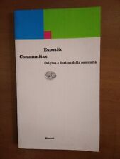 Roberto esposito communitas usato  Italia