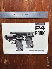 Walther p38k manual. for sale  Ardmore
