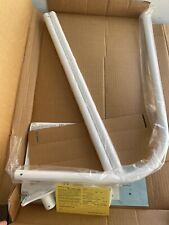 Zenith Home 33941. NeverRust Aluminum "L" Shaped Corner Shower Curtain White, used for sale  Shipping to South Africa