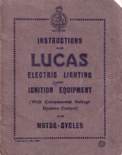Lucas electric lighting for sale  NOTTINGHAM