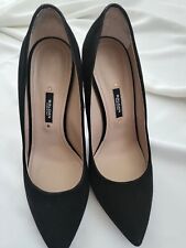 Sapatos femininos BALDAN camurça preta salto bombas feitas na Itália UE 38 EUA 8 MSRP $578 comprar usado  Enviando para Brazil