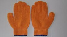 High Visibility Orange Running Work Gloves Mittens Sports Medium String Knit  for sale  Germantown