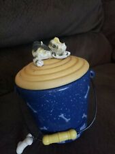 vintage ganz dog lovers ceramic 8 inches treat canister jar for sale  Elyria