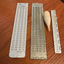 Vintage Braille Metalowe składane łupki HOWE PRESS PERKINS i AMER do braillingu na sprzedaż  Wysyłka do Poland