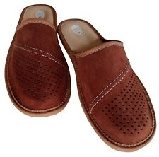 Mens slippers leather for sale  BELFAST