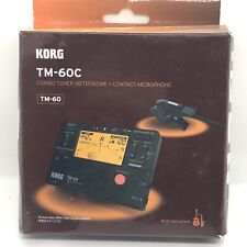 Korg TM60C combo sintonizador metrônomo com microfone de contato, preto, usado comprar usado  Enviando para Brazil