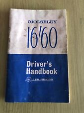 Wolseley drivers handbook for sale  RINGWOOD