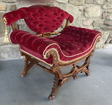 Victorian walnut tufted for sale  Hyde Park