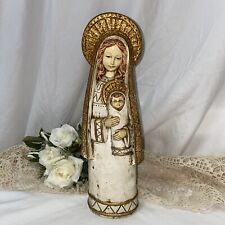 Vintage Large Mache Christmas figurine Madonna Angel w/ Baby 12.5" tall   for sale  Murphy