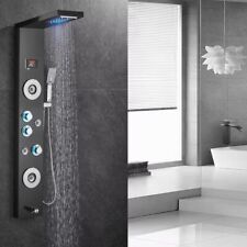 Used, Forious 55 in 4-Jet Shower Panel LED Rainfall Waterfall Matte Black HH5502301B for sale  Shipping to South Africa