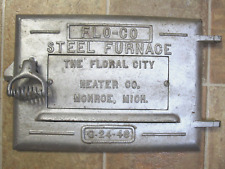Cast Iron Stove Door ONLY Flo-Go Steel Furnace Floral City Heater Co Monroe MI for sale  Shipping to South Africa