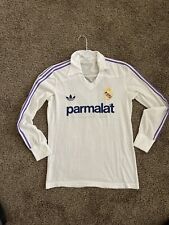 Camiseta de futebol Adidas x Real Madrid x Parmalat vintage 1985-1986, usado comprar usado  Enviando para Brazil