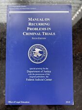 Manual sobre Problemas Recorrentes em Julgamentos Criminais, Sexta Edição, DOJ dos EUA comprar usado  Enviando para Brazil