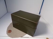 metal 3x5 card file box for sale  Bay City