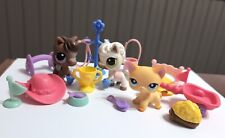 Littlest Pet Shop #337 Cavalo #338~#339 Gato de Cabelo Curto~Raceabout Ranch COMPLETO comprar usado  Enviando para Brazil