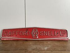 Cast nameplate worksplate for sale  NORTH FERRIBY