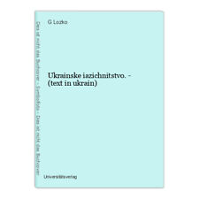 Ukrainske Iazichnitstvo (Texte Dans Ukrain) Lozko , G na sprzedaż  Wysyłka do Poland