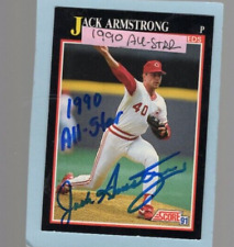 Autografado Jack Armstrong 1990 All Star adicionado vermelho 1991 pontuação, usado comprar usado  Enviando para Brazil