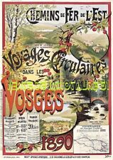 88 Voyage dans les Vosges 1890- A3 plastifiée comprar usado  Enviando para Brazil