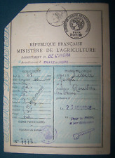 Permis chasse 1946 d'occasion  France
