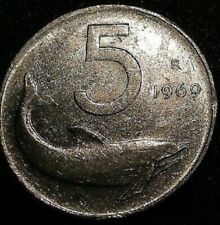 5 lire 1969 usato  Verdellino