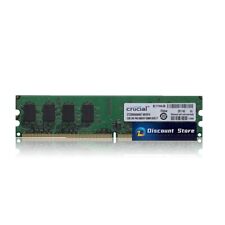 Memória RAM Crucial DDR2 2GB CT25664AA667 2RX8 PC2-5300U 667Mhz Desktop Pc 240pin comprar usado  Enviando para Brazil