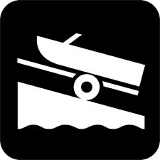 Boat Launch International Symbol Window Wall Vinyl Decal Sticker for sale  Shipping to South Africa