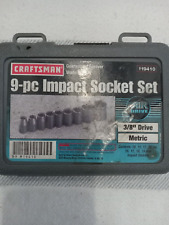 Craftsman 9 Piece Metric Socket Set 3/8 Drive - Original Case - 19410 for sale  Shipping to South Africa