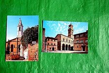 Due cartoline pienza usato  Roma