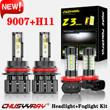 Farol de LED Hi/Lo + kit de lâmpadas de neblina para Ford Focus 2005 2006 2007 4X 6000K comprar usado  Enviando para Brazil