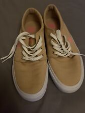 DC Shoes Womens Canvas Trainers Size UK 4.5/5 Rarely Worn Tan Brown Pink Skate for sale  Shipping to South Africa