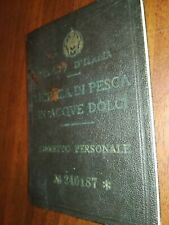 1941 licenza pesca usato  Pinerolo