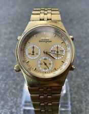 Używany, Seiko 7A38-7270 Gold Tone Quartz Chronograph Watch - Fully Functional na sprzedaż  PL