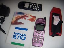 NOKIA 5110 PINK GSM ORIGINALE 1999 NO BRAND ESEMPLARE UNICO+BATTERIA ACCESSORI usato  Roma