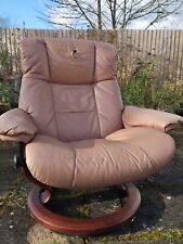 Stressless recliner pink for sale  LEATHERHEAD