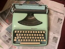Used, Vtg Remington Streamliner Sperry Rand Manual Typewriter Aqua W/ Portable Case for sale  Shipping to South Africa