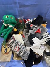 Lote de 119 marionetas de animales de peluche vintage surtidas a mano nuevas y usadas segunda mano  Embacar hacia Mexico