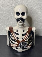 Usado, Garrafa vazia decantador esqueleto cerâmica vitrificada tequila SKELLY by Los Azulejos comprar usado  Enviando para Brazil