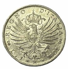 Usado, Moneda de 1 lira 1901-R ITALIA 🇮🇹 ~ Plata italiana antigua ~ Detalles AU ~ ¡RARA!! segunda mano  Embacar hacia Argentina