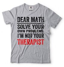 Camiseta escolar odiador de matemática engraçada resolução de problemas camiseta humor ensino médio, usado comprar usado  Enviando para Brazil