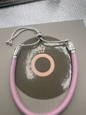 pandora pink leather bracelet for sale  MANSFIELD