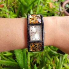 HUGO Leopard Print Cuff Watch for sale  Shipping to South Africa