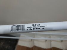 3 x FloPlast 21.5mm x 3m Overflow Pipes plus fittings listed below., used for sale  WESTERHAM