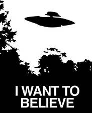 Calcomanía de vinilo I Want to Believe pegatina X-Files ciencia ficción Scully  segunda mano  Embacar hacia Argentina