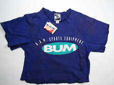 Vtg NOS 1993 Bum Sports Equipment Workout Crop Top Gym T Shirt Sz M Spellout 90s for sale  Shipping to South Africa