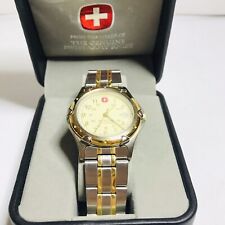 Vintage Swiss Army Wenger Relógio Masculino Ouro/Prata SAK Caixa Original Funciona Ótimo. comprar usado  Enviando para Brazil